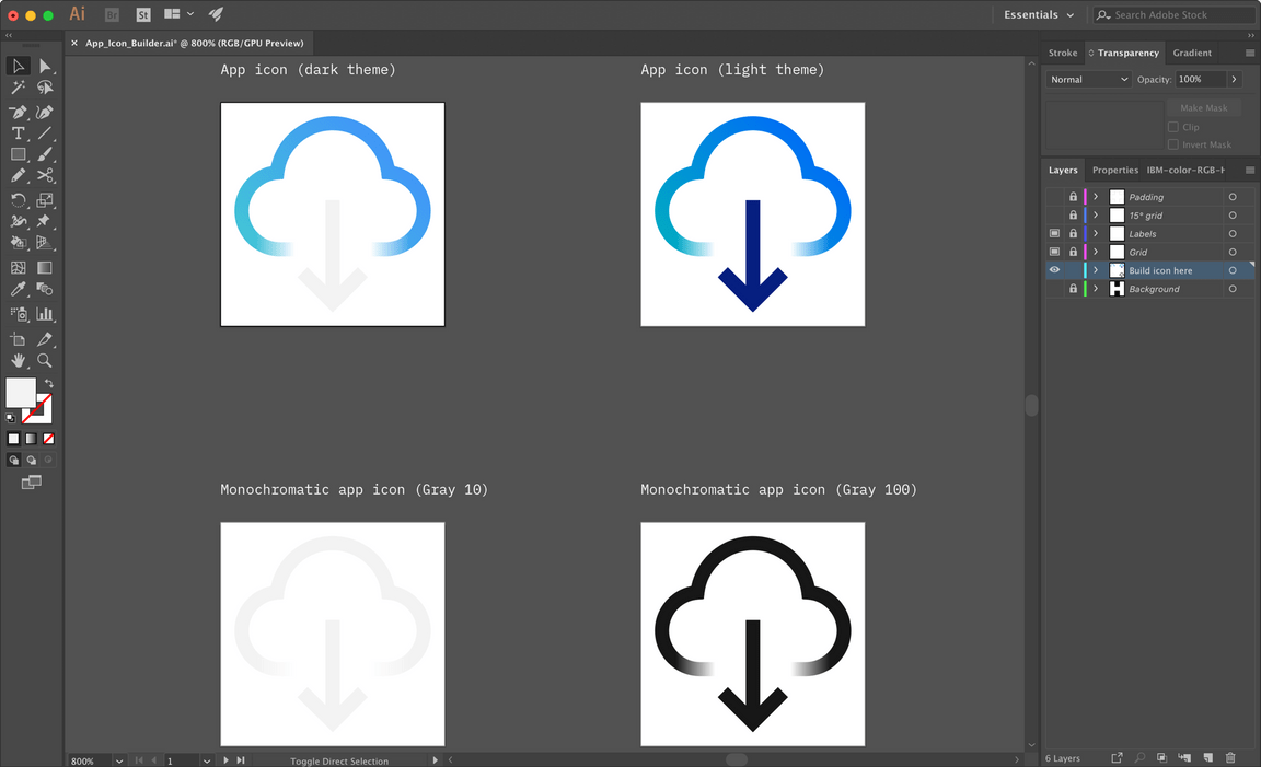 Exporting for product and web: step 2